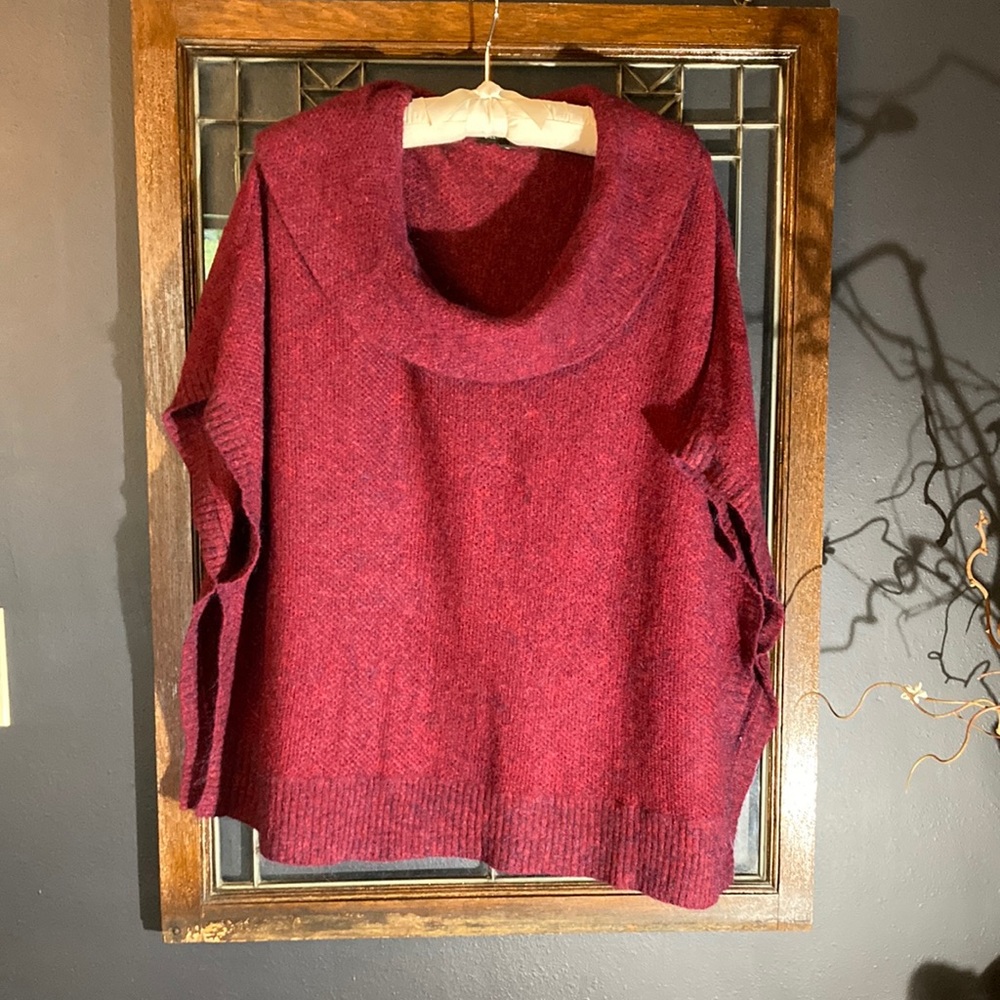 Eileen Fisher Cowl Neck Poncho